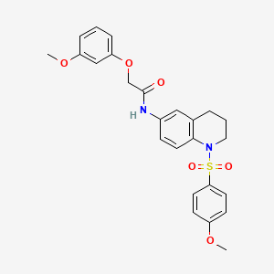 N-[1-(4-methoxybenzenesulfonyl)-1,2,3,4-tetrahydroquinolin-6-yl]-2-(3-methoxyphenoxy)acetamide