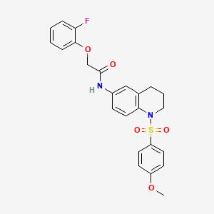 2-(2-fluorophenoxy)-N-[1-(4-methoxybenzenesulfonyl)-1,2,3,4-tetrahydroquinolin-6-yl]acetamide