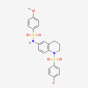 N-[1-(4-fluorobenzenesulfonyl)-1,2,3,4-tetrahydroquinolin-6-yl]-4-methoxybenzene-1-sulfonamide