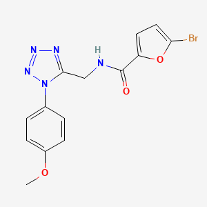 molecular formula C14H12BrN5O3 B6560963 5-bromo-N-{[1-(4-methoxyphenyl)-1H-1,2,3,4-tetrazol-5-yl]methyl}furan-2-carboxamide CAS No. 946308-25-4