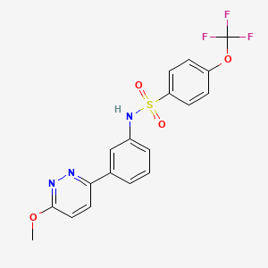 N-[3-(6-methoxypyridazin-3-yl)phenyl]-4-(trifluoromethoxy)benzene-1-sulfonamide