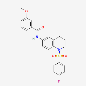 N-[1-(4-fluorobenzenesulfonyl)-1,2,3,4-tetrahydroquinolin-6-yl]-3-methoxybenzamide