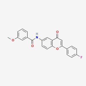 N-[2-(4-fluorophenyl)-4-oxo-4H-chromen-6-yl]-3-methoxybenzamide