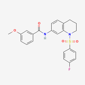 N-[1-(4-fluorobenzenesulfonyl)-1,2,3,4-tetrahydroquinolin-7-yl]-3-methoxybenzamide