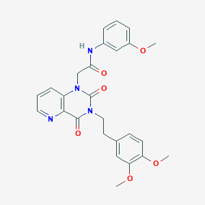 2-{3-[2-(3,4-dimethoxyphenyl)ethyl]-2,4-dioxo-1H,2H,3H,4H-pyrido[3,2-d]pyrimidin-1-yl}-N-(3-methoxyphenyl)acetamide