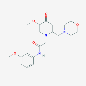 2-{5-methoxy-2-[(morpholin-4-yl)methyl]-4-oxo-1,4-dihydropyridin-1-yl}-N-(3-methoxyphenyl)acetamide