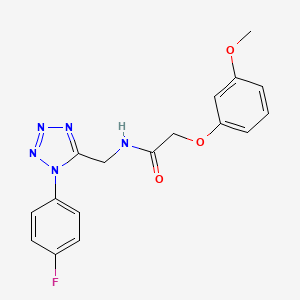 molecular formula C17H16FN5O3 B6561430 N-{[1-(4-fluorophenyl)-1H-1,2,3,4-tetrazol-5-yl]methyl}-2-(3-methoxyphenoxy)acetamide CAS No. 946360-87-8