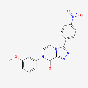 7-(3-methoxyphenyl)-3-(4-nitrophenyl)-7H,8H-[1,2,4]triazolo[4,3-a]pyrazin-8-one