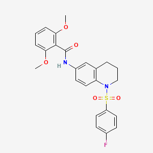 N-[1-(4-fluorobenzenesulfonyl)-1,2,3,4-tetrahydroquinolin-6-yl]-2,6-dimethoxybenzamide