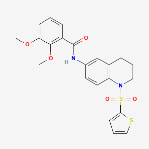 2,3-dimethoxy-N-[1-(thiophene-2-sulfonyl)-1,2,3,4-tetrahydroquinolin-6-yl]benzamide