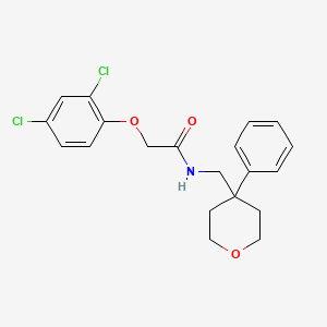 2-(2,4-dichlorophenoxy)-N-[(4-phenyloxan-4-yl)methyl]acetamide