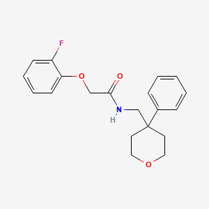 2-(2-fluorophenoxy)-N-[(4-phenyloxan-4-yl)methyl]acetamide