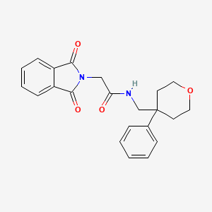 2-(1,3-dioxo-2,3-dihydro-1H-isoindol-2-yl)-N-[(4-phenyloxan-4-yl)methyl]acetamide