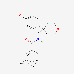molecular formula C24H33NO3 B6561636 N-{[4-(4-methoxyphenyl)oxan-4-yl]methyl}adamantane-1-carboxamide CAS No. 1091151-70-0