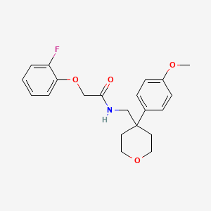 2-(2-fluorophenoxy)-N-{[4-(4-methoxyphenyl)oxan-4-yl]methyl}acetamide