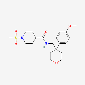 1-methanesulfonyl-N-{[4-(4-methoxyphenyl)oxan-4-yl]methyl}piperidine-4-carboxamide