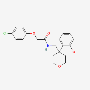 2-(4-chlorophenoxy)-N-{[4-(2-methoxyphenyl)oxan-4-yl]methyl}acetamide