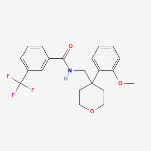 N-{[4-(2-methoxyphenyl)oxan-4-yl]methyl}-3-(trifluoromethyl)benzamide