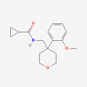 N-{[4-(2-methoxyphenyl)oxan-4-yl]methyl}cyclopropanecarboxamide