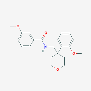 molecular formula C21H25NO4 B6561764 3-methoxy-N-{[4-(2-methoxyphenyl)oxan-4-yl]methyl}benzamide CAS No. 1091156-50-1