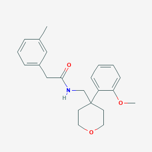 N-{[4-(2-methoxyphenyl)oxan-4-yl]methyl}-2-(3-methylphenyl)acetamide