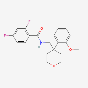 2,4-difluoro-N-{[4-(2-methoxyphenyl)oxan-4-yl]methyl}benzamide