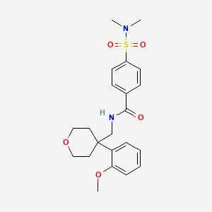 4-(dimethylsulfamoyl)-N-{[4-(2-methoxyphenyl)oxan-4-yl]methyl}benzamide