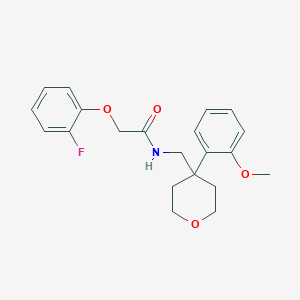 2-(2-fluorophenoxy)-N-{[4-(2-methoxyphenyl)oxan-4-yl]methyl}acetamide