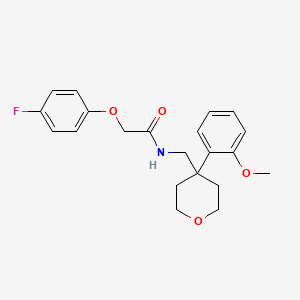 molecular formula C21H24FNO4 B6561815 2-(4-fluorophenoxy)-N-{[4-(2-methoxyphenyl)oxan-4-yl]methyl}acetamide CAS No. 1091157-30-0