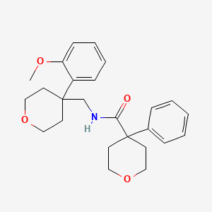 molecular formula C25H31NO4 B6561820 N-{[4-(2-methoxyphenyl)oxan-4-yl]methyl}-4-phenyloxane-4-carboxamide CAS No. 1091157-38-8