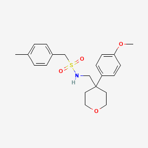 N-{[4-(4-methoxyphenyl)oxan-4-yl]methyl}-1-(4-methylphenyl)methanesulfonamide