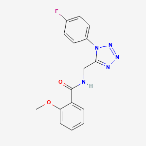 N-{[1-(4-fluorophenyl)-1H-1,2,3,4-tetrazol-5-yl]methyl}-2-methoxybenzamide