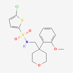 5-chloro-N-{[4-(2-methoxyphenyl)oxan-4-yl]methyl}thiophene-2-sulfonamide
