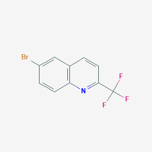 molecular formula C10H5BrF3N B065621 6-溴-2-三氟甲基喹啉 CAS No. 176722-64-8