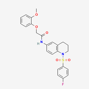 N-[1-(4-fluorobenzenesulfonyl)-1,2,3,4-tetrahydroquinolin-6-yl]-2-(2-methoxyphenoxy)acetamide