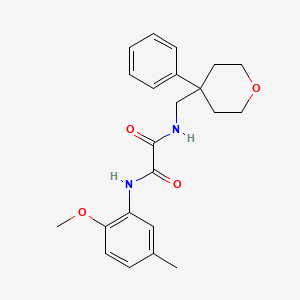 N-(2-methoxy-5-methylphenyl)-N'-[(4-phenyloxan-4-yl)methyl]ethanediamide