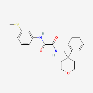 N'-[3-(methylsulfanyl)phenyl]-N-[(4-phenyloxan-4-yl)methyl]ethanediamide