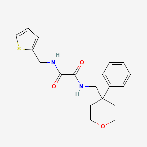 N'-[(4-phenyloxan-4-yl)methyl]-N-[(thiophen-2-yl)methyl]ethanediamide