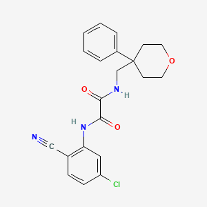 N-(5-chloro-2-cyanophenyl)-N'-[(4-phenyloxan-4-yl)methyl]ethanediamide