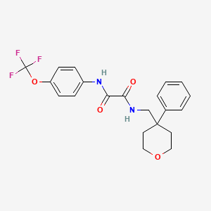 molecular formula C21H21F3N2O4 B6562276 N-[(4-phenyloxan-4-yl)methyl]-N'-[4-(trifluoromethoxy)phenyl]ethanediamide CAS No. 1091080-99-7