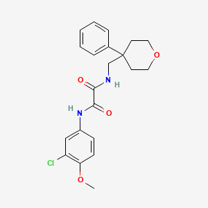 molecular formula C21H23ClN2O4 B6562284 N-(3-chloro-4-methoxyphenyl)-N'-[(4-phenyloxan-4-yl)methyl]ethanediamide CAS No. 1091138-39-4