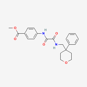 molecular formula C22H24N2O5 B6562306 methyl 4-({[(4-phenyloxan-4-yl)methyl]carbamoyl}formamido)benzoate CAS No. 1091035-77-6