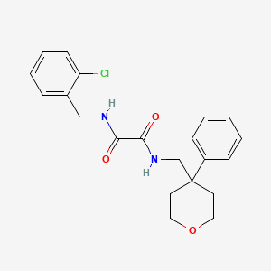 molecular formula C21H23ClN2O3 B6562316 N'-[(2-chlorophenyl)methyl]-N-[(4-phenyloxan-4-yl)methyl]ethanediamide CAS No. 1091081-47-8