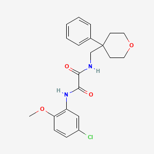 molecular formula C21H23ClN2O4 B6562317 N-(5-chloro-2-methoxyphenyl)-N'-[(4-phenyloxan-4-yl)methyl]ethanediamide CAS No. 1091035-87-8