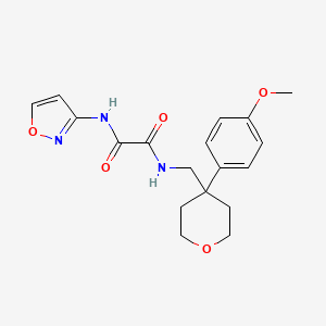 molecular formula C18H21N3O5 B6562354 N'-{[4-(4-methoxyphenyl)oxan-4-yl]methyl}-N-(1,2-oxazol-3-yl)ethanediamide CAS No. 1091139-51-3