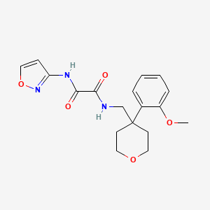 molecular formula C18H21N3O5 B6562461 N'-{[4-(2-methoxyphenyl)oxan-4-yl]methyl}-N-(1,2-oxazol-3-yl)ethanediamide CAS No. 1091058-06-8
