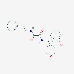 molecular formula C23H32N2O4 B6562470 N'-[2-(cyclohex-1-en-1-yl)ethyl]-N-{[4-(2-methoxyphenyl)oxan-4-yl]methyl}ethanediamide CAS No. 1091162-37-6