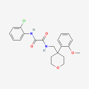 molecular formula C21H23ClN2O4 B6562500 N'-(2-chlorophenyl)-N-{[4-(2-methoxyphenyl)oxan-4-yl]methyl}ethanediamide CAS No. 1091059-26-5