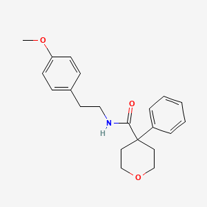 molecular formula C21H25NO3 B6562770 N-[2-(4-methoxyphenyl)ethyl]-4-phenyloxane-4-carboxamide CAS No. 1091142-38-9