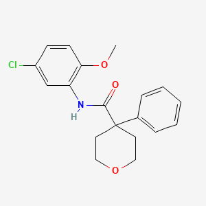 N-(5-chloro-2-methoxyphenyl)-4-phenyloxane-4-carboxamide